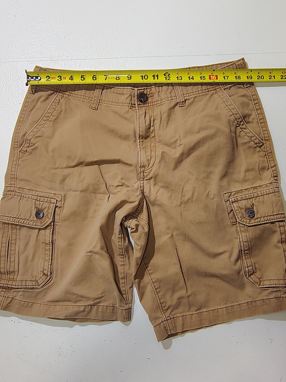 Urban Pipeline Cargo Shorts Men Size 38 Tan Thick Cotton Utility Outdoor - Picture 3 of 11